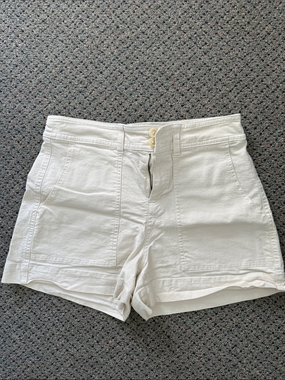 a new day White High-Rise Utility Shorts